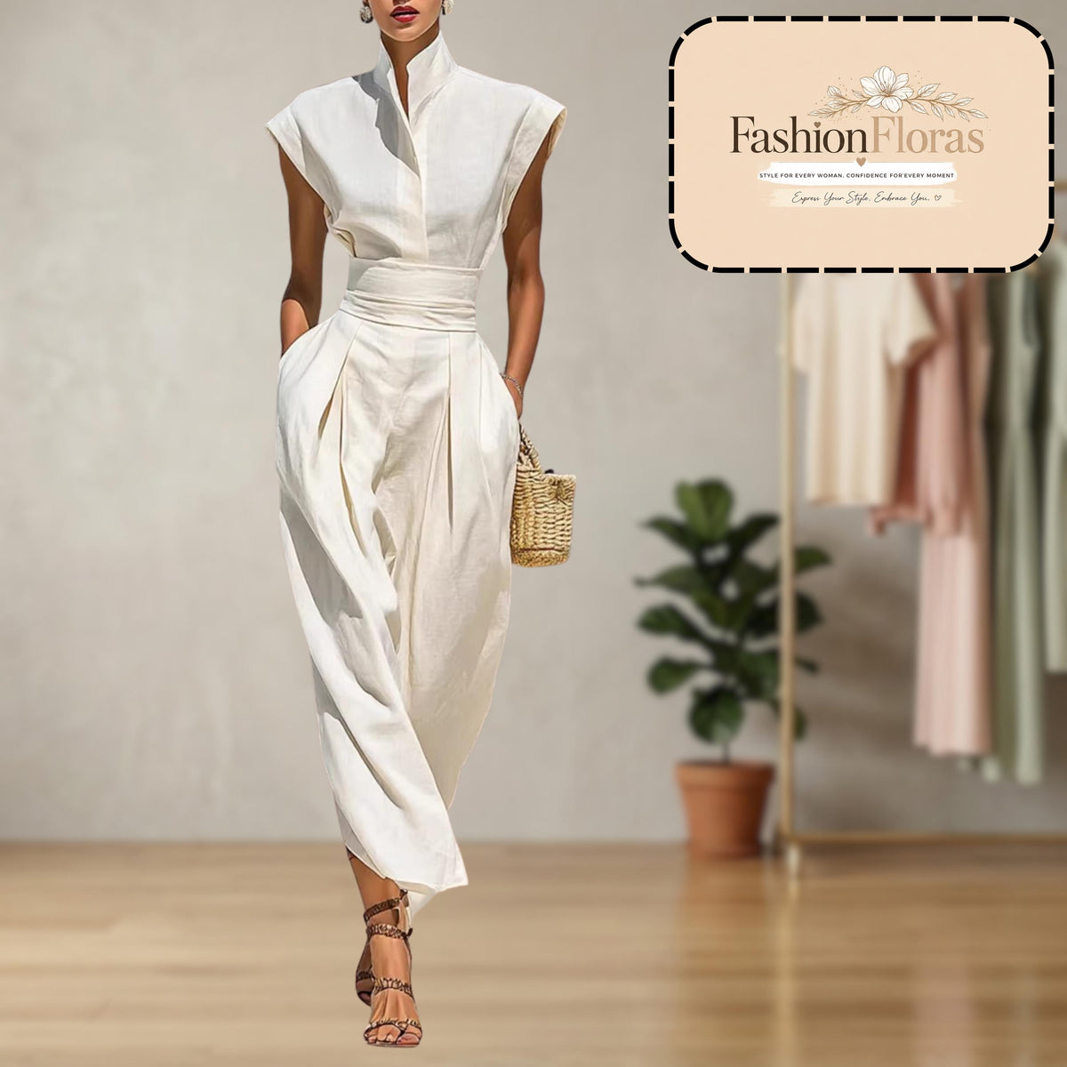 Polyester High Neck Maxi Dress for Women Elegant Long Sleeve Modest Dress Casual Loose Fit Evening Party Dress Stylish Fall Wear