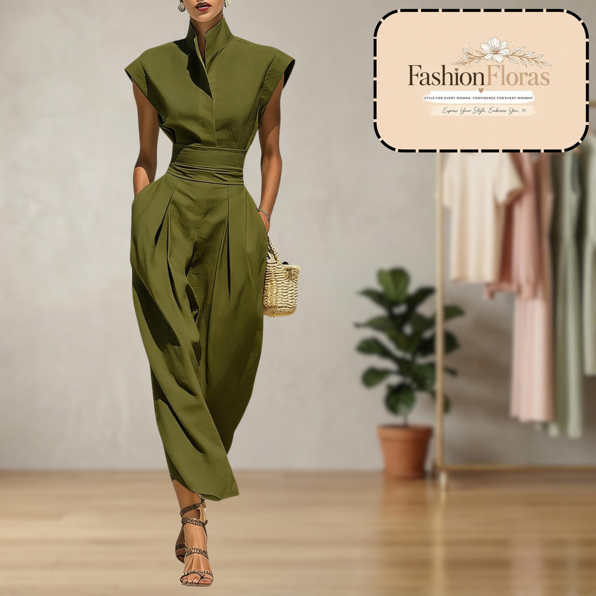 Polyester High Neck Maxi Dress for Women Elegant Long Sleeve Modest Dress Casual Loose Fit Evening Party Dress Stylish Fall Wear