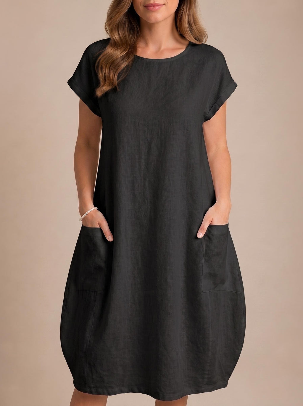 Women Maxi Dress | Boho Dress With Pockets | Oversized Dress | Minimalist Loose Fit Summer Wear |  Summer Linen Midi | Elegant Resort Wear
