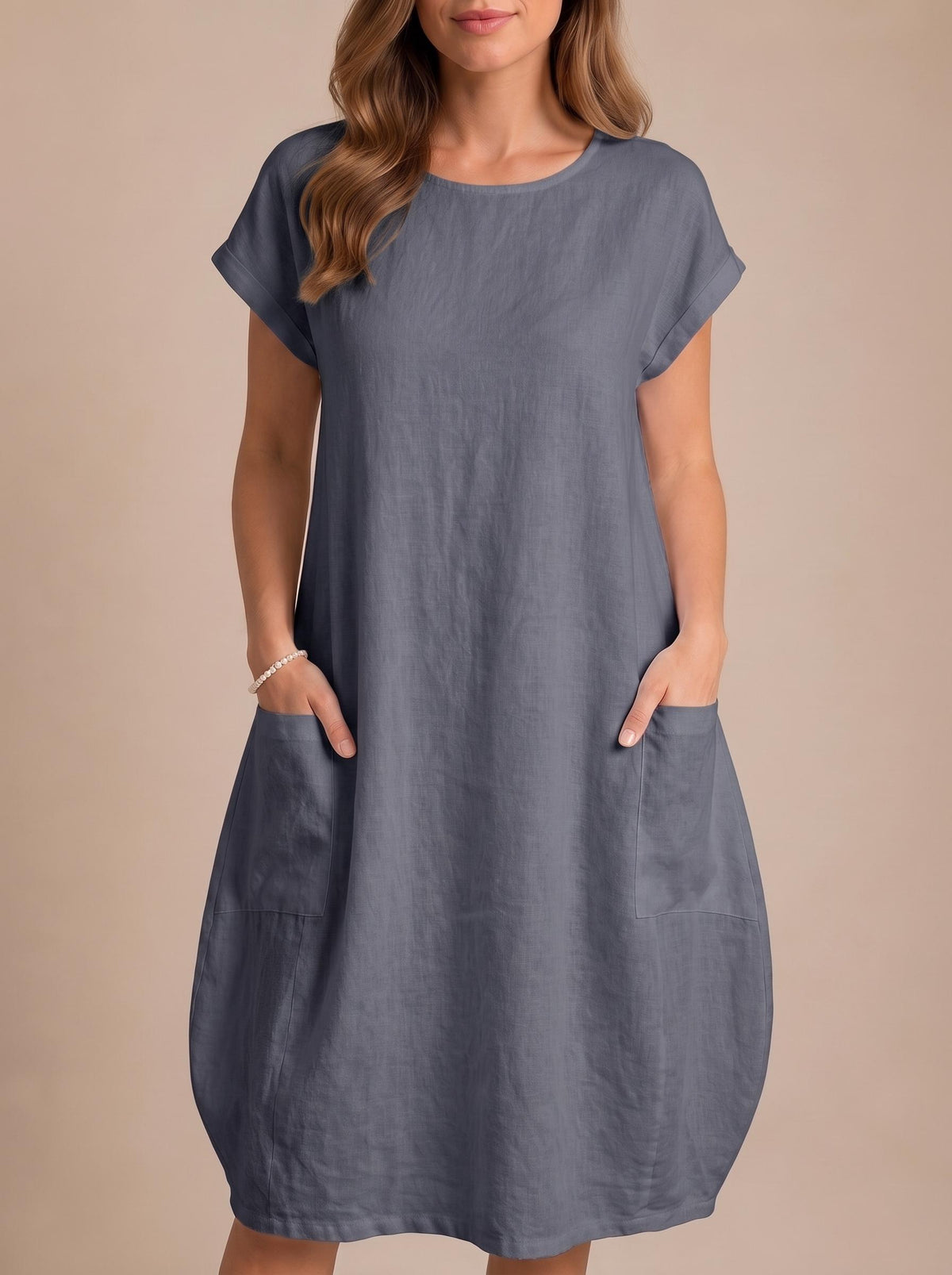Women Maxi Dress | Boho Dress With Pockets | Oversized Dress | Minimalist Loose Fit Summer Wear |  Summer Linen Midi | Elegant Resort Wear