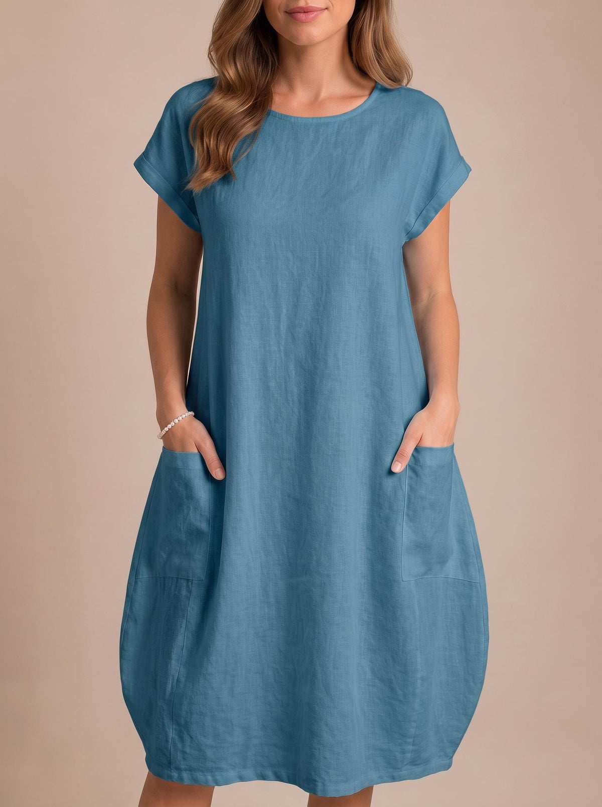 Women Maxi Dress | Boho Dress With Pockets | Oversized Dress | Minimalist Loose Fit Summer Wear |  Summer Linen Midi | Elegant Resort Wear