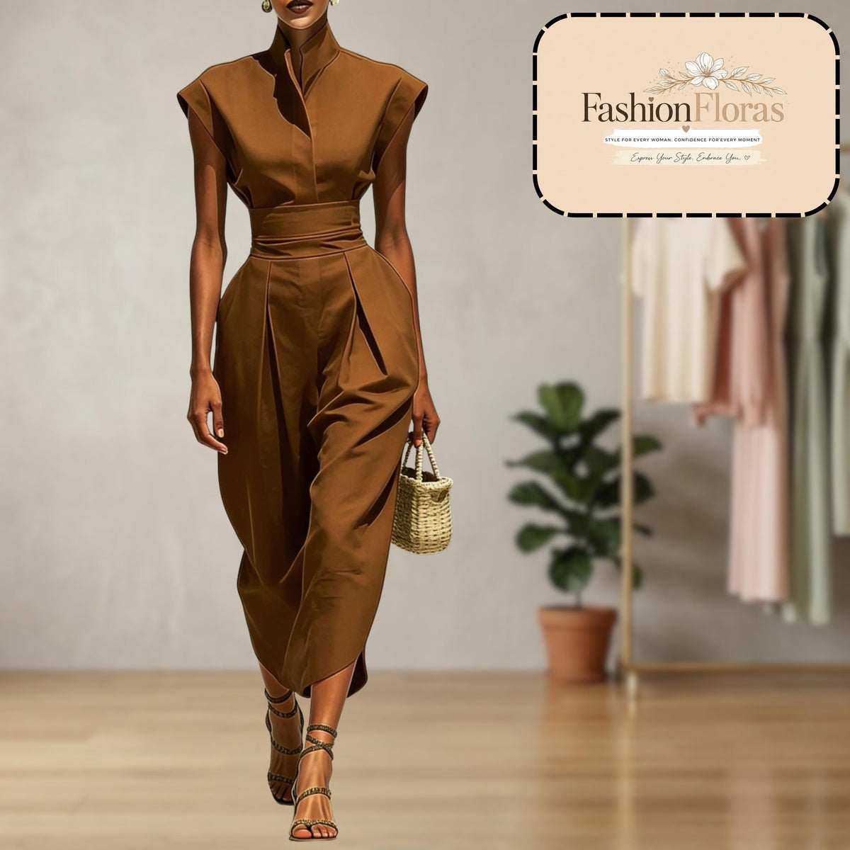 Polyester High Neck Maxi Dress for Women Elegant Long Sleeve Modest Dress Casual Loose Fit Evening Party Dress Stylish Fall Wear