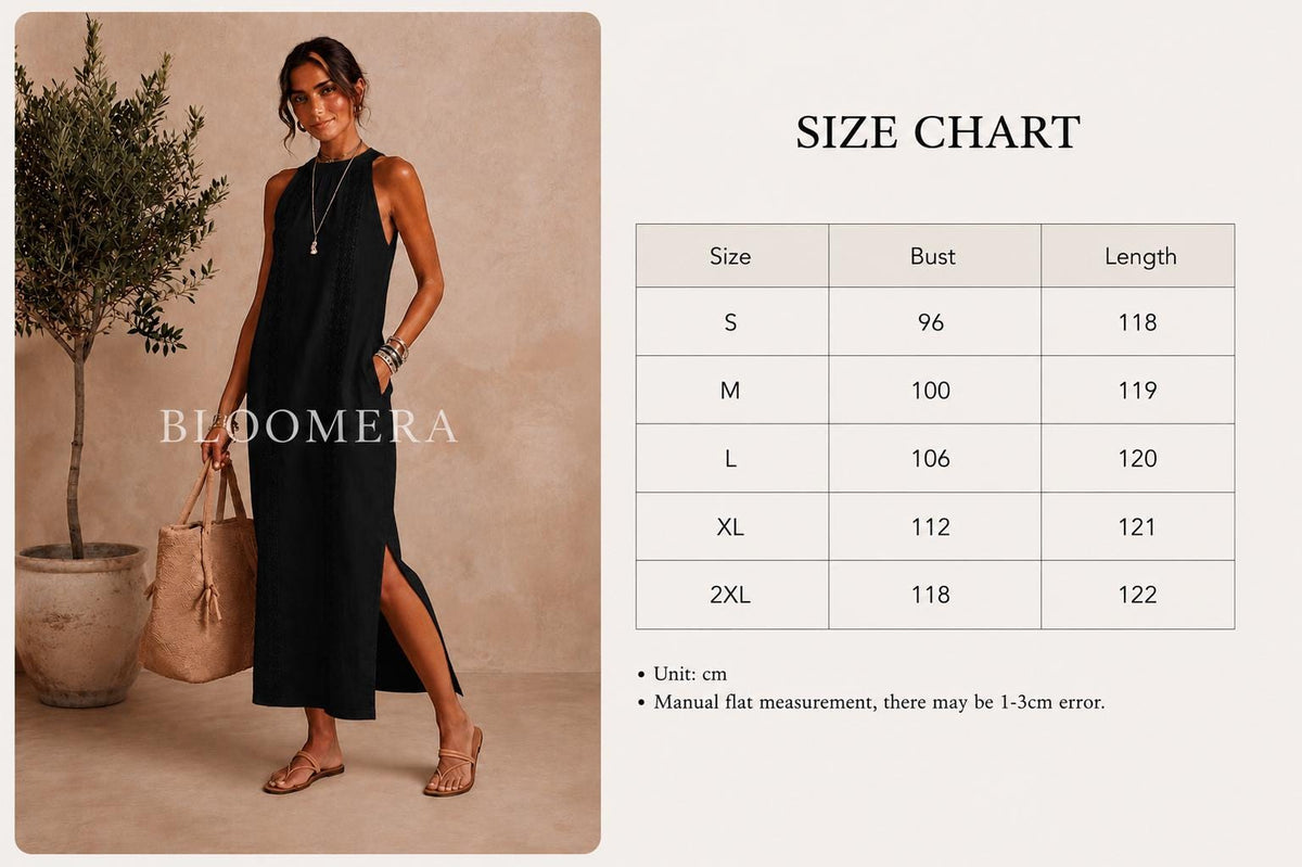 Womens Sleeveless Maxi Dress Boho Summer Dress Casual Linen Look Dress Elegant Vacation Dress Beach Resort Dress Loose Fit Long Dress